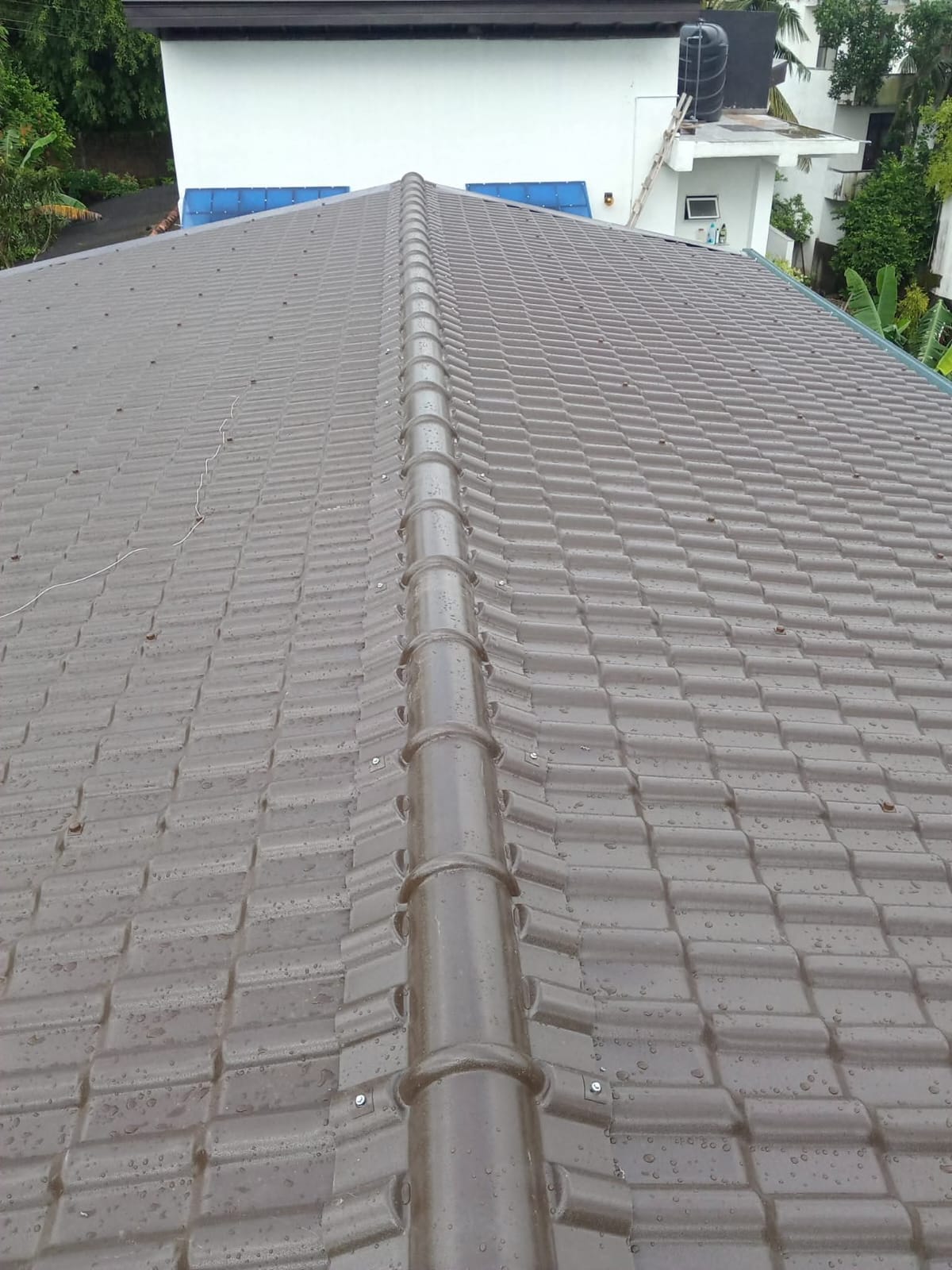 Custom iron roof fabrication project