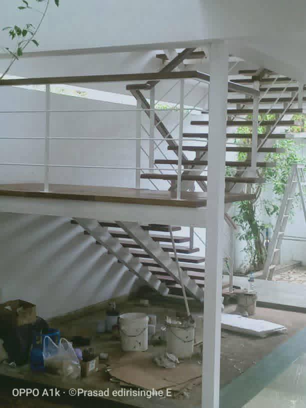 Steel staircase design and installation project