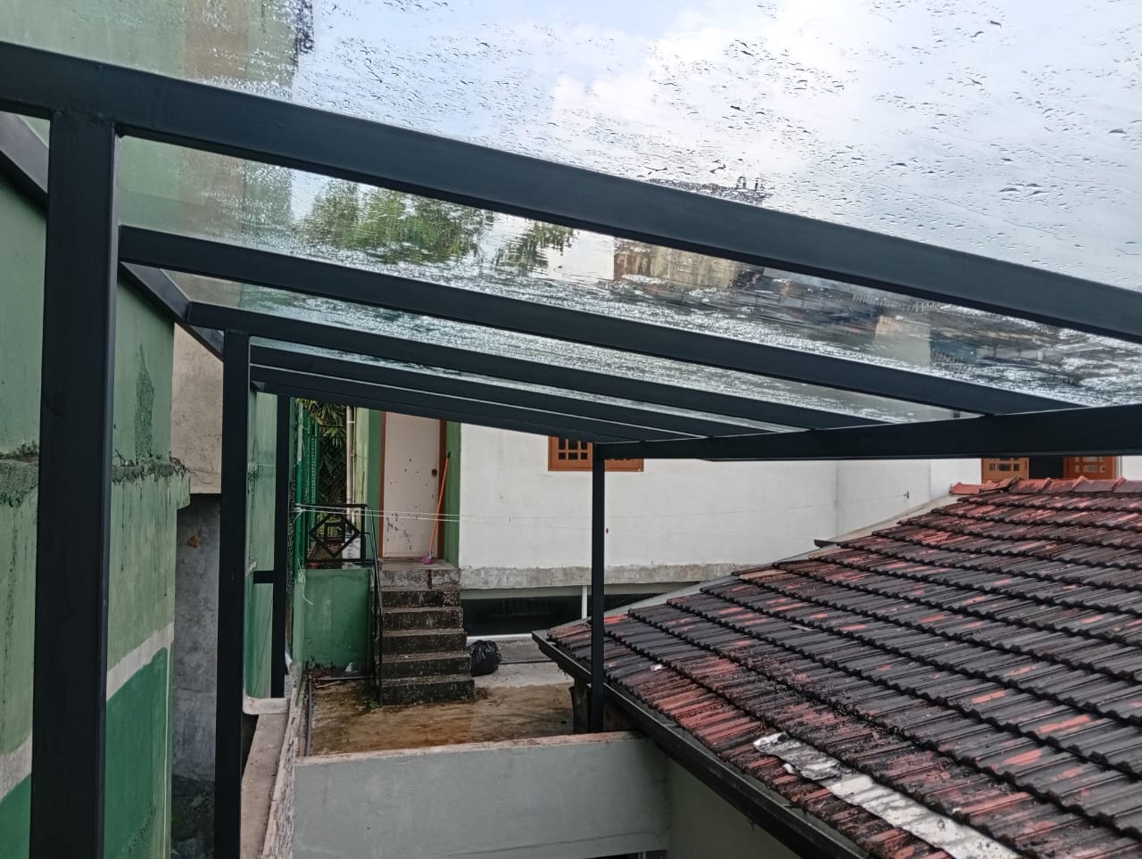 Tempered roof installation project - Dulina Iron Works