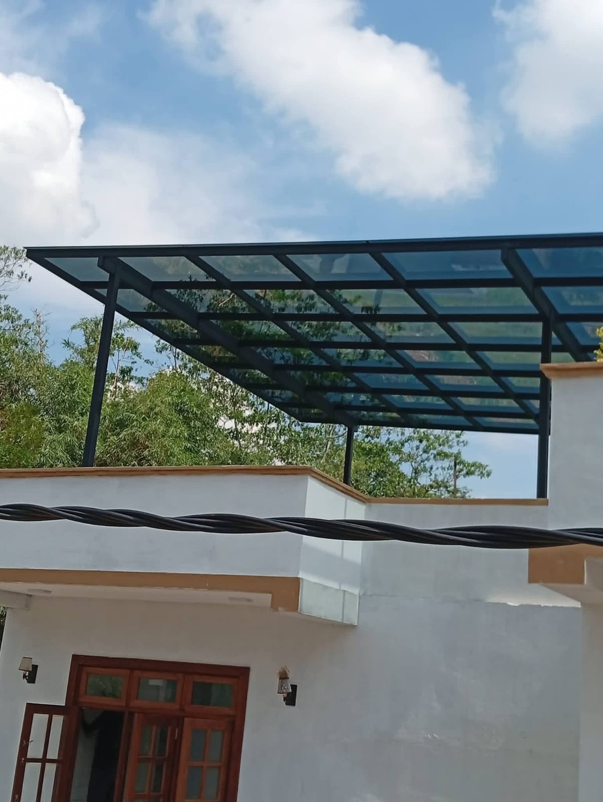 Tempered roof project - steel roofing installation